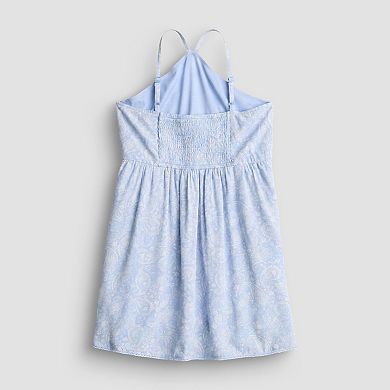 Girls 4-12 eyeshadow Paisley Halter Dress