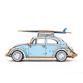 3D DIY Puzzle: 1949 VW Beetle Type 1 Wa-Gu-Mi Color Version - 346 pc