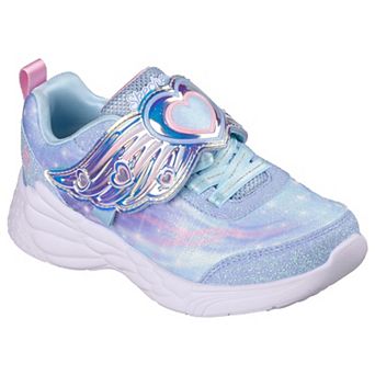 Skechers S-Lights® Dream Racer Little Girls Slip-On Light-Up Sneakers with Wing Accent