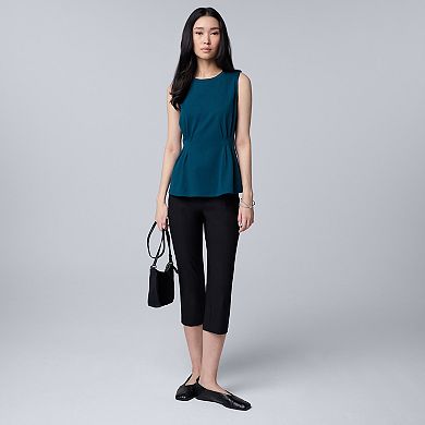 Women's Simply Vera Vera Wang Side Pleated Sleeveless Top