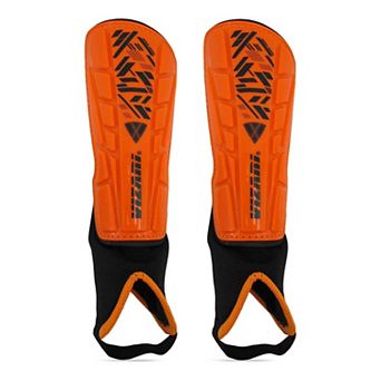 Vizari Malaga Soccer Shin Guards: Dual-layer protection, ankle support, ventilated, non-slip strap