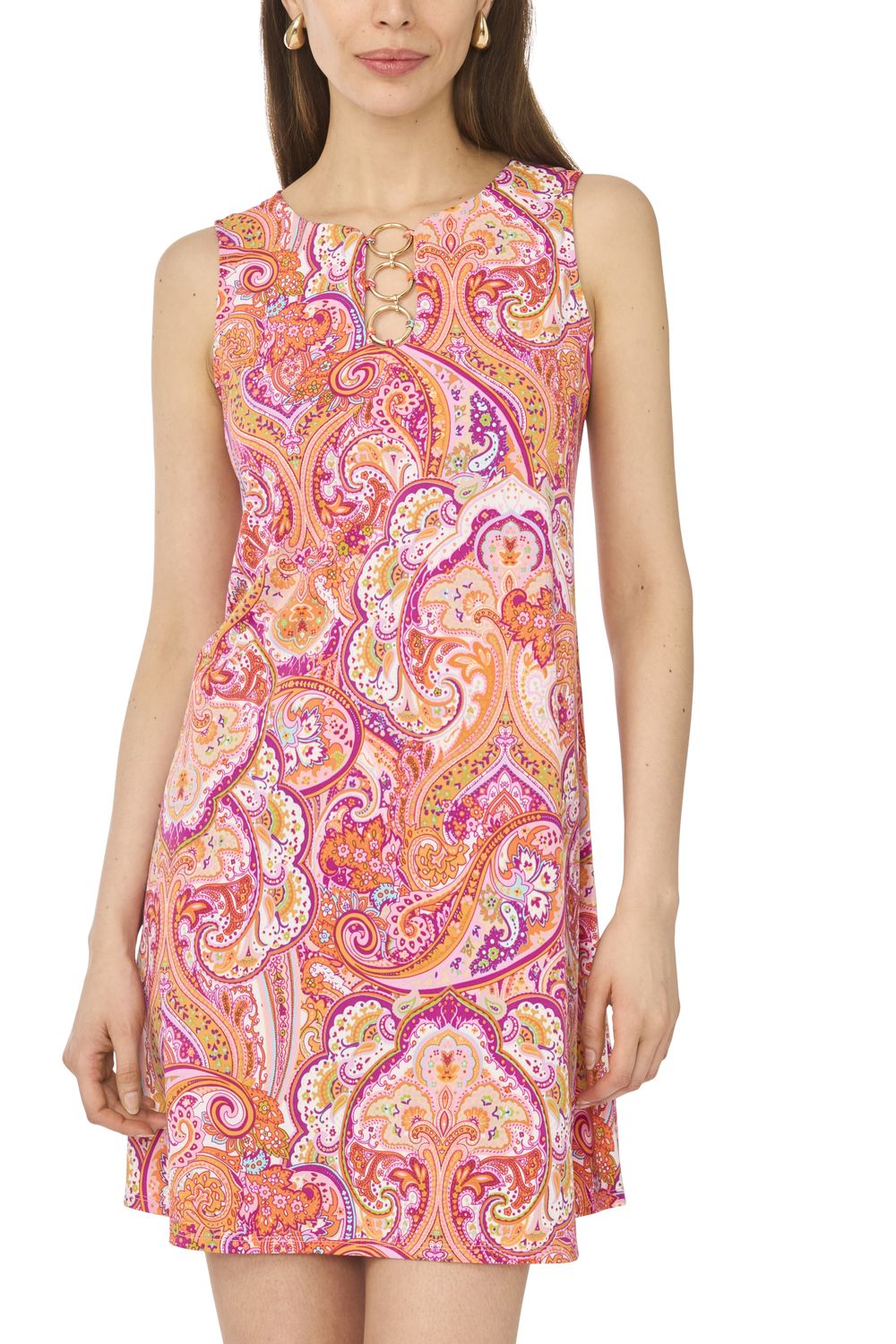 Женские платья MSK Petite MSK Sleeveless Three Ring Dress