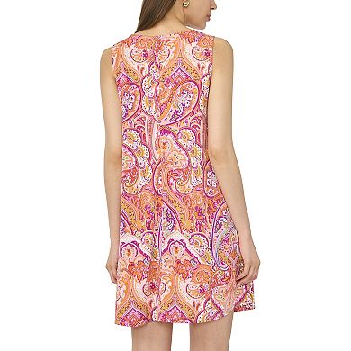 Women's MSK Sleeveless Three Ring Dress