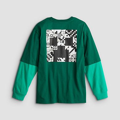 Boys 6-20 Minecraft Long Sleeve Graphic Tee