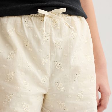 Girls 4-20 Eyeshadow 4-Button Eyelet Shorts