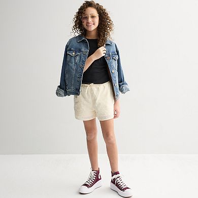 Girls 4-20 Eyeshadow 4-Button Eyelet Shorts