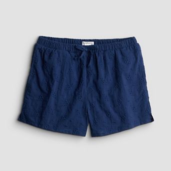 Girls 4-20 Eyeshadow 4-Button Eyelet Shorts