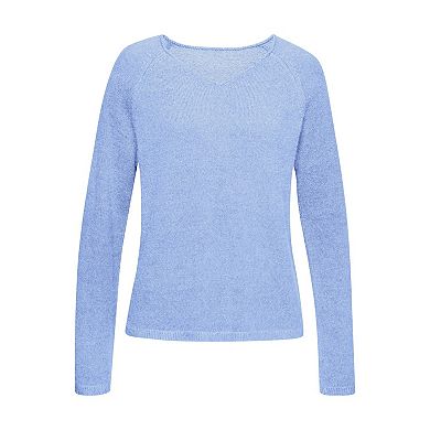 Lascana Women's Fuzzy V-Neck Sweater