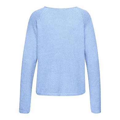 Lascana Women's Fuzzy V-Neck Sweater