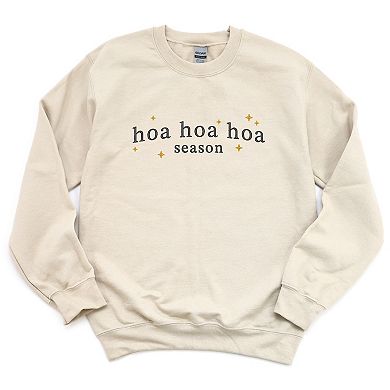 Embroidered Hoa Hoa Hoa Season - Women's Graphic Sweatshirt