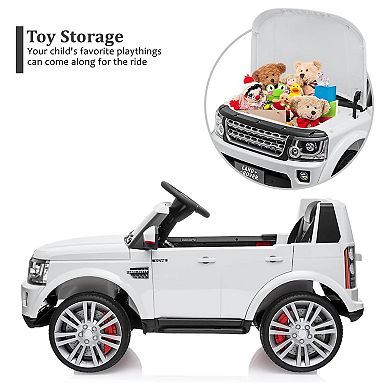 12V Licensed Land Rover Kids Ride On Truck, Electric Car w/Remote, 3 Speeds, Suspension