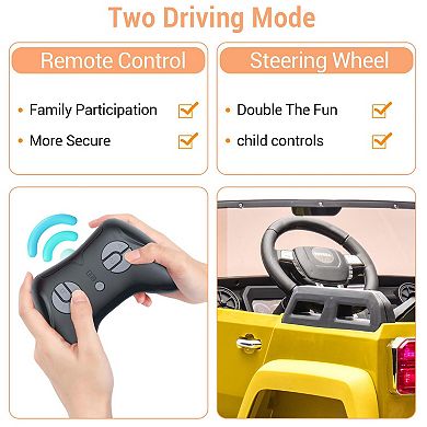 24V Licensed Toyota Land Cruiser Ride-On, 2-Seater 4WD/2WD Switch, Remote, LED, Bluetooth, Shovel