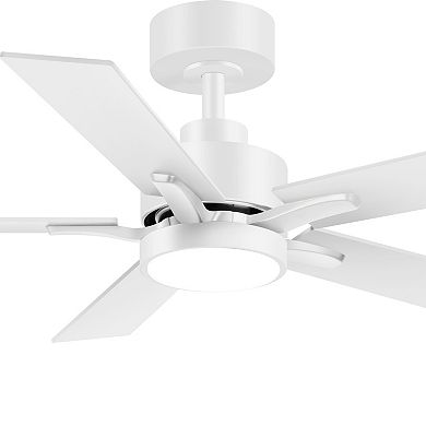 42-In Color-Changing Integrated LED Ceiling Fan with Light, 5 Blades, Remote Control, Quiet DC Motor