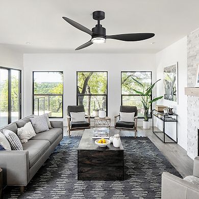 84-Inch Large Ceiling Fan with 8 ABS Blades, No Light, 6-Speed DC Motor, Remote with Timer