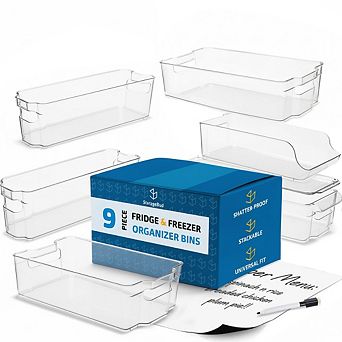 StorageBud 9 pc Fridge Bin Organizer