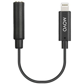 Movo IMA-2 Headphone Adapter - 3.5mm TRS to Lightning - Compatible with iPhone and iPad
