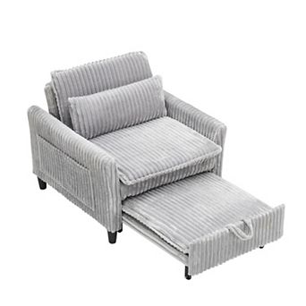 Oversized Chaise Lounger Lazy Small Sofa Chair with a Pillow