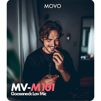Movo MV-M101 Gooseneck Omnidirectional Lavalier Microphone