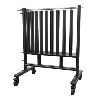 Power Systems Premium Dumbbell Rack and Storage with 44 Pairs of Vinyl Dumbbells (1-10 lbs)