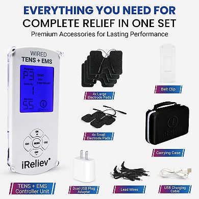 iReliev Pain Relief & Recovery System TENS + EMS