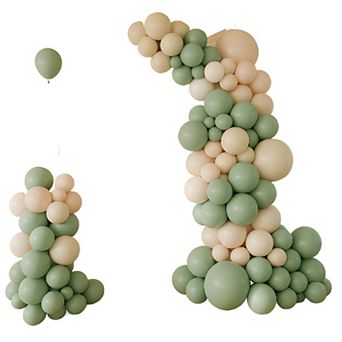 Neutral Garland Kit Sage, Nude & White Balloon Arch 146 pc For Shower, Party or Elegant Event