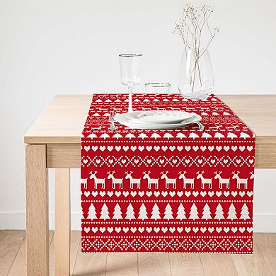 Christmas and Holiday Colorful Table Runners, Great for Festive Decorating