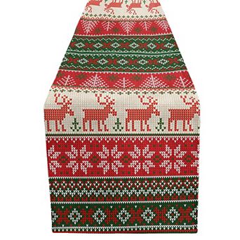 Christmas and Holiday Colorful Table Runners, Perfect for Dining or Kitchen Table