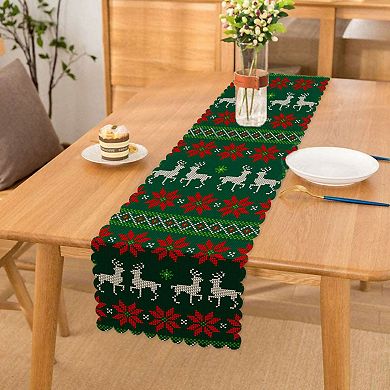 Christmas Colorful Table Runners, Great for Holiday Decoration