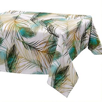 Everyday Essentials Tablecloths, Stain-Resistant Fabric, Wrinkle-Free Table Cover for Dining Room