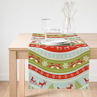 Christmas and Holiday Table Runners - Colorful and Festive, Perfect for Dining Table Décor