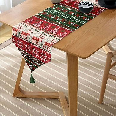 Christmas and Holiday Table Runners with Tassel - Great for Holiday Décor