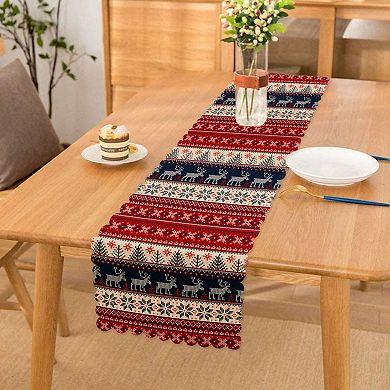 Christmas and Holiday Colorful Table Runners, Great for Festive
