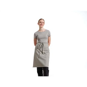 Bistro Apron with Pockets - Striped