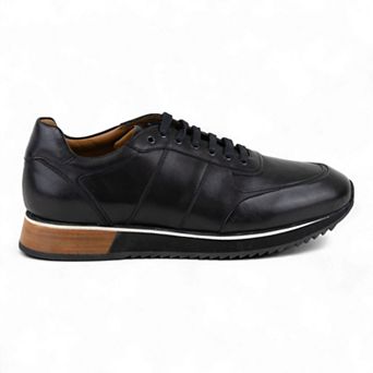 Men's Sporty Casual Dress Shoes in all Leather (Zeno Style)