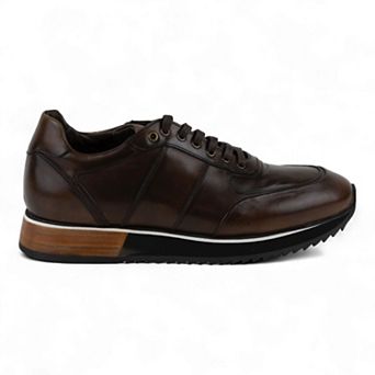 Men's Sporty Casual Dress Shoes in all Leather (Zeno Style)