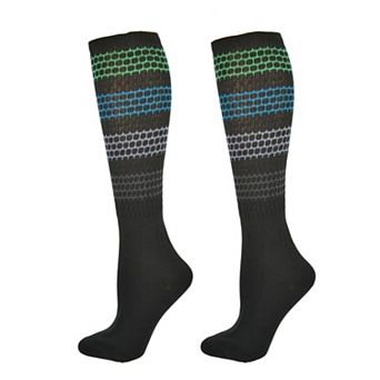 Women's Slouch or Knee High Organic Cotton Socks, Perfect Comfortable 2 Pair Pack Socks