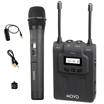 Movo WMIC80 UHF Wireless Handheld Microphone System
