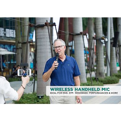 Movo WMIC80 UHF Wireless Handheld Microphone System