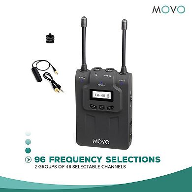 Movo WMIC80 UHF Wireless Handheld Microphone System