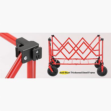 EchoSmile 5.65 cu. ft Metal Garden Cart