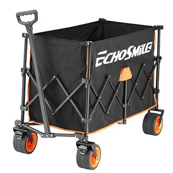 EchoSmile 10.67 cu. ft Metal Garden Cart