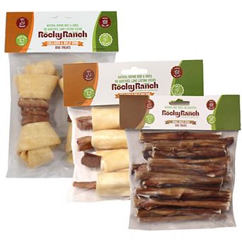 Rocky Ranch Dogs Treats Medium Chewer Bundle Pack