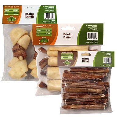 Rocky Ranch Dogs Treats Medium Chewer Bundle Pack