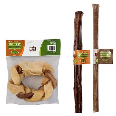Rocky Ranch Dogs Treats Hard Chewer Bundle Pack