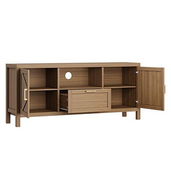 Farmhouse TV Stand for 65" TVs with Door