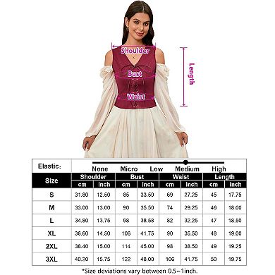 Women's Pirate Renaissance Vest Cosplay Costume Steampunk Bodice Corset Steampunk Waistcoat