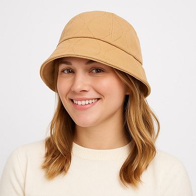 Women's Warm Bucket Hat Soft Padded Winter Cap with Cozy Lining and Classic Design