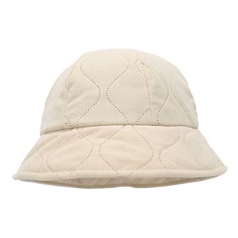 Women's Warm Bucket Hat Soft Padded Winter Cap with Cozy Lining and Classic Design