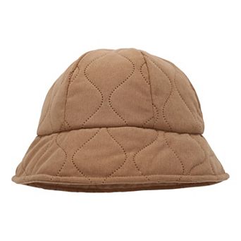 Women's Warm Bucket Hat Soft Padded Winter Cap with Cozy Lining and Classic Design