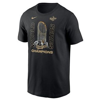 Men's Nike Los Angeles Dodgers 2025 World Series Champions Raise The Trophy T-Shirt